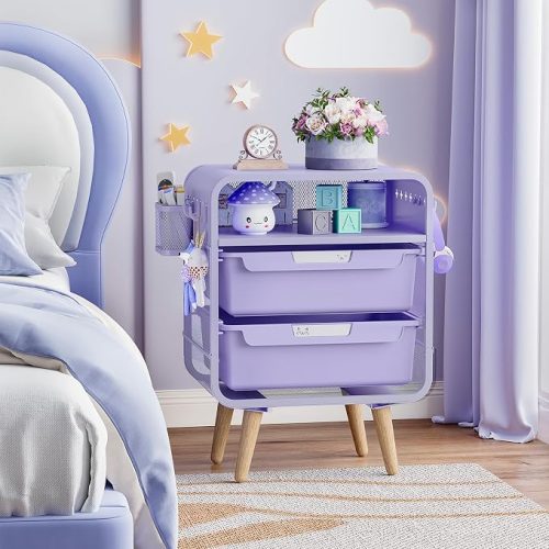 Kids Bedside Table With Storage Drawer Cute Design